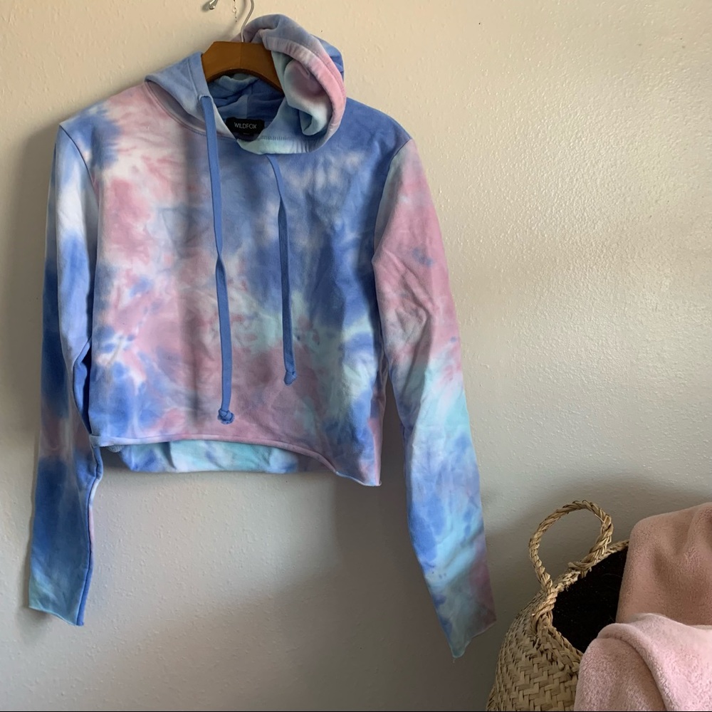 Wildfox | Cropped Tie Dye Hoodie